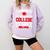 I Survived My Daughter's College Degree College Graduation Comfort Colors Sweatshirt Orchid