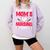 I Survived My Mom’s Nursing Degree Nurse Nursing Graduation Comfort Colors Sweatshirt Orchid