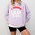 I Survived My Partner's Law Degree Graduation Shirt Comfort Colors Sweatshirt Orchid