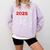 Swimming Team Senior Class Of 2025 Graduation 2025 Comfort Colors Sweatshirt Orchid