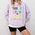 Thank You Teacher Appreciation Graduation Men Women Kids Comfort Colors Sweatshirt Orchid