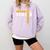 Track Senior Night Track Senior 2025 Graduation 8 Comfort Colors Sweatshirt Orchid