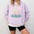 Two Thumbs Up I'm Fine Sarcastic Meme Introvert Humor Comfort Colors Sweatshirt Orchid