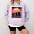 Unique Art For Introverted Cat Fans -Adults Cat Humorous Introvert Small Comfort Colors Sweatshirt Orchid