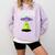 I Wanna Go Home Introvert UFO UAP Flying Saucer Trippy Alien Raglan Baseball Tee Comfort Colors Sweatshirt Orchid