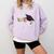 I Worked Hard For This BS Men Women Graduation Premium Tri-Blend Comfort Colors Sweatshirt Orchid