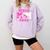 Wrestling Senior Mom Wrestling Senior 2026 Graduation Comfort Colors Sweatshirt Orchid