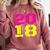 2018 Big Neon Numbers For The New Year Or Graduation Comfort Colors Sweatshirt Crimson