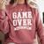 2018 Game Over College High School Graduation Senior Shirt Comfort Colors Sweatshirt Crimson