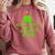 2018 Graduation Red Green High School Color Comfort Colors Sweatshirt Crimson