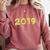 2019 Gold Confetti Graduation T Shirt High School College Comfort Colors Sweatshirt Crimson