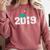 2019 Graduate Graduation Shirt For Senior 2019 Comfort Colors Sweatshirt Crimson