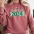 2024 Senior Class Graduation Shirt Graduate Comfort Colors Sweatshirt Crimson