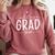 2026 College Graduate Graduation Grad Students Seniors Comfort Colors Sweatshirt Crimson