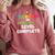 3rd Grade Level Complete Third Grade Graduation Comfort Colors Sweatshirt Crimson