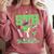 5th Grade Graduate Dinosaur Dab Graduation School Comfort Colors Sweatshirt Crimson