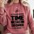 Adult College Graduation Comfort Colors Sweatshirt Crimson