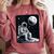Aesthetic Spaceman Astronaut On The Moon Space Introvert Comfort Colors Sweatshirt Crimson