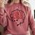 African American HBCU Grad College Graduation Comfort Colors Sweatshirt Crimson