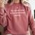 My Alone Time Antisocial Introvert Comfort Colors Sweatshirt Crimson