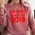 & Red Class Of 2018 Senior Graduation T Shirt Comfort Colors Sweatshirt Crimson