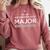 Anthropology Major College Graduation Gift Comfort Colors Sweatshirt Crimson