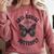 Anti-Social Butterfly Awkward Introvert Homebody Humor Comfort Colors Sweatshirt Crimson