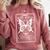 Anti-Social Butterfly Introvert Dislike People Comfort Colors Sweatshirt Crimson