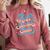 Anti-Social Club Introvert Humor Comfort Colors Sweatshirt Crimson