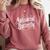 ANTISOCIAL BUTTERFLY Introvert Comfort Colors Sweatshirt Crimson