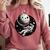 Astronaut Aesthetic Holding Moon Balloon Planets Introvert Comfort Colors Sweatshirt Crimson
