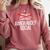 Awkwardly Social Socially Awkward Anxious Introverts Comfort Colors Sweatshirt Crimson