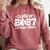 Back To School 2027 Baseball 2027 Graduation Class Of 2027 Comfort Colors Sweatshirt Crimson