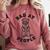 Bad At People Ferret Introvert Saying Slogan Comfort Colors Sweatshirt Crimson