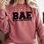BAE And Educated Black History Month Graduation Comfort Colors Sweatshirt Crimson