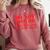 Bar Exam Law School Graduation Study T-Shirt Comfort Colors Sweatshirt Crimson