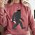 Bigfoot Graduate Shirt Cute Sasquatch Graduation Comfort Colors Sweatshirt Crimson