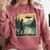 Bigfoot Sasquatch Alien Spaceship UFO Introvert Bruh Comfort Colors Sweatshirt Crimson Bigfoot Sasquatch Alien Spaceship UFO Introvert Bruh Comfort Colors Sweatshirt Crimson