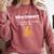 Bike-Trovert Bicycle Humor Definition Introvert Comfort Colors Sweatshirt Crimson