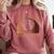 Black Queen With a Masters Degree Melanin Girls Graduation Comfort Colors Sweatshirt Crimson