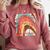 Books Helping Introverts Avoid Conversation Comfort Colors Sweatshirt Crimson