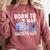 Born To Nap Forced To Exist Lazy Skeleton Couch Introverts Comfort Colors Sweatshirt Crimson
