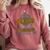 Boys Basketball Senior Class Of 2021 Teenage Graduation Comfort Colors Sweatshirt Crimson