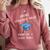 Broke College Grad Free To A Good Home Fun Graduation Comfort Colors Sweatshirt Crimson