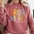 Bruh We Out 4th Graders Fourth Grade Graduation Class 2024 Comfort Colors Sweatshirt Crimson