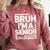Bruh I'm A Senior 26 Class Of 2026 School Graduation Comfort Colors Sweatshirt Crimson