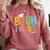 Bruh I'm Out Senior Graduation Comfort Colors Sweatshirt Crimson