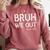 Bruh We Out Last Day Of School Boy Girl 5th Grade Graduation Comfort Colors Sweatshirt Crimson