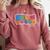 Bruh We Out Seniors End Of School Student Graduation Class Comfort Colors Sweatshirt Crimson