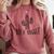 Cactus Not A Hugger Homebody Introvert Raglan Baseball Tee Comfort Colors Sweatshirt Crimson